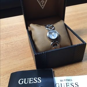 Guess silver link watch
